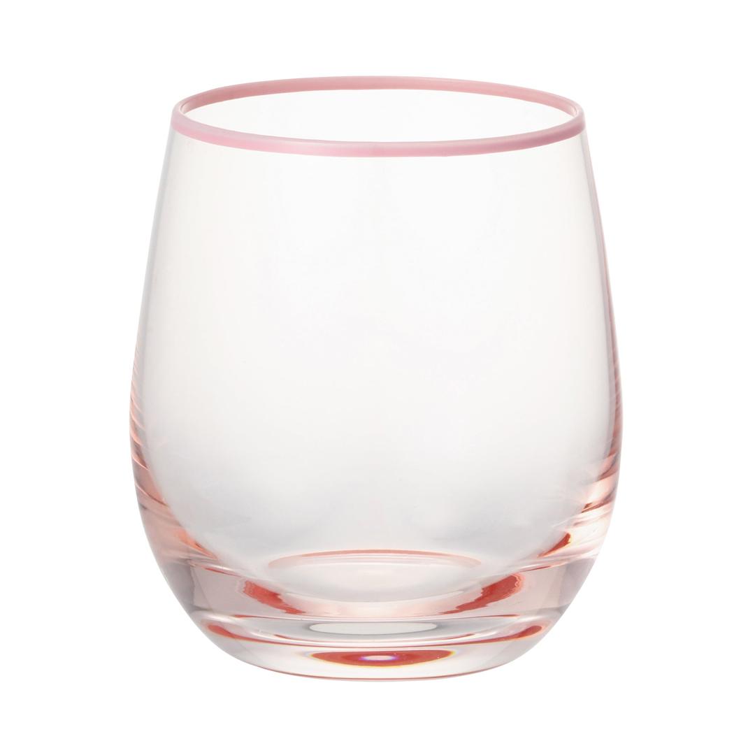 カラーリムタンブラー ピンク