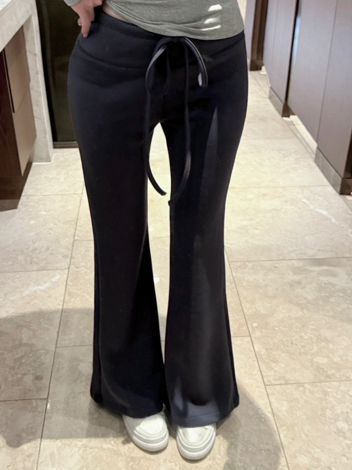 [딱붙핏X, 슬림여유핏👍ㅣ강추템] 기모 슬림 부츠컷 트레이닝