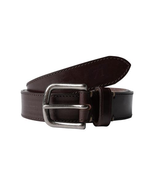 Bridle Leather Belt Dark Brown