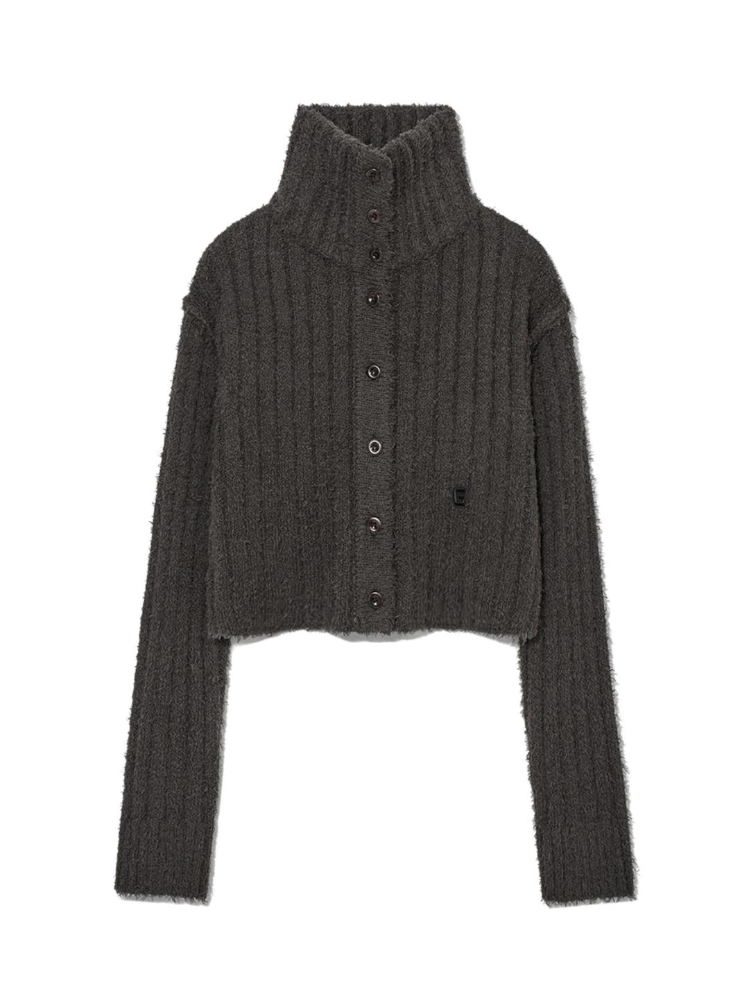 ADRIANA BUTTON CARDIGAN (DARK BROWN)