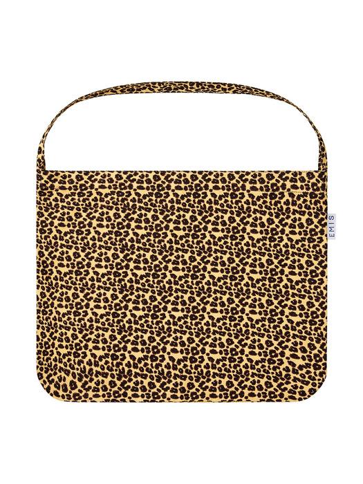 LEOPARD CORDUROY ECO BAG-BEIGE