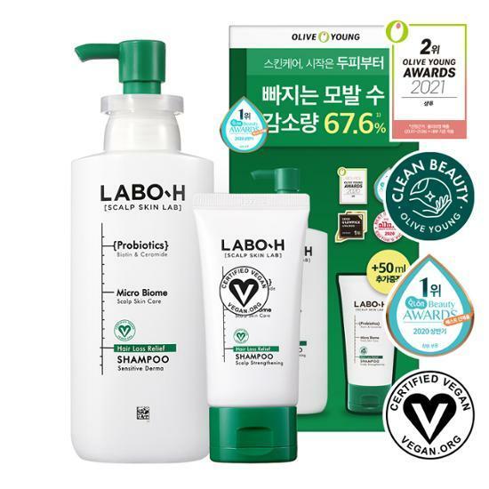라보에이치 탈모증상완화 샴푸 두피강화 (333ml+50ml)
