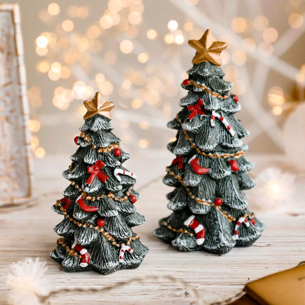 모엘 수지 미니 크리스마스 트리 오브제 인테리어 장식 소품