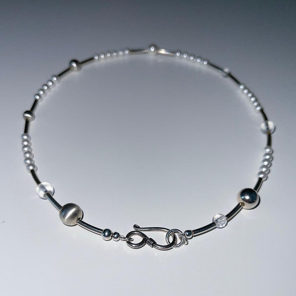 Matt & Gloss Short Pipe Necklace