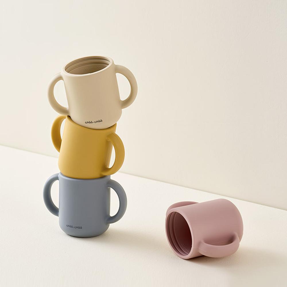 코아코아 3in1 스파우트 실리콘 빨대컵