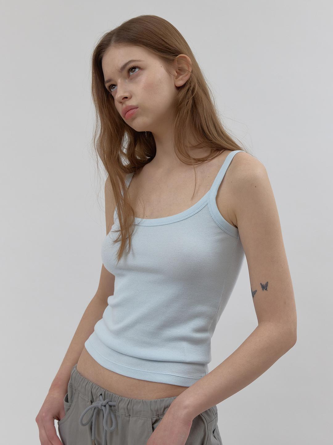 mochi rib cami (baby blue)