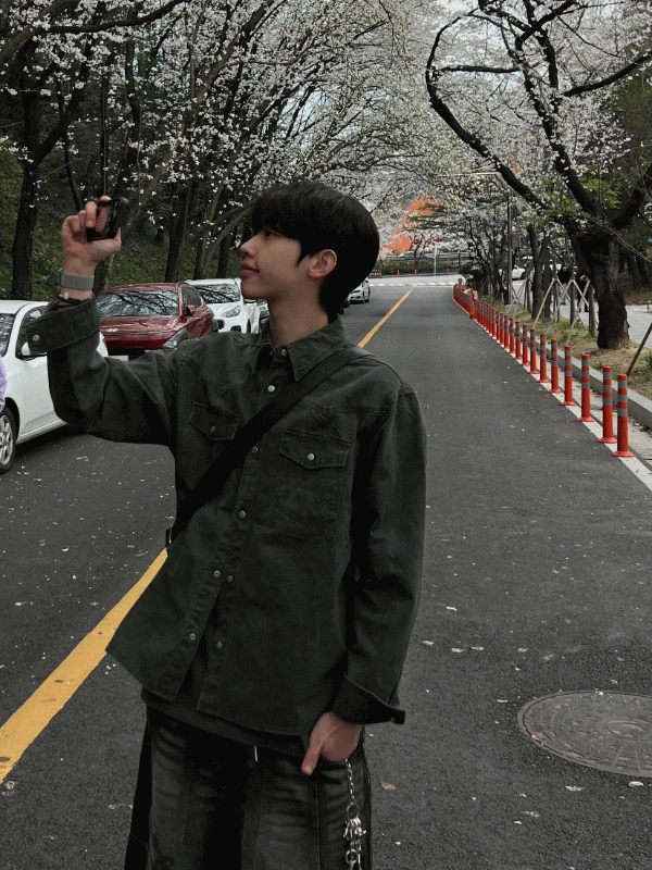 스머지 워싱 코튼 셔츠 (5colors)
