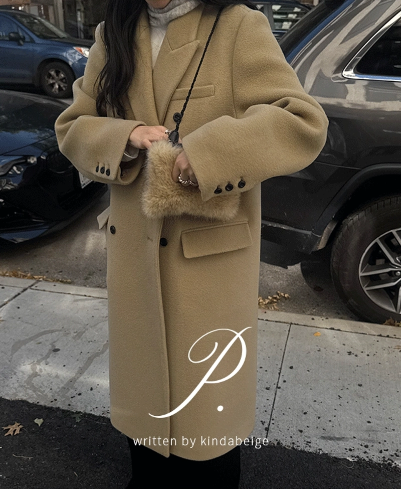 kindabeige - [page] 브롱스 테일러드 더블 울 코트 (2color) (*Australian merino wool)┃오늘출발