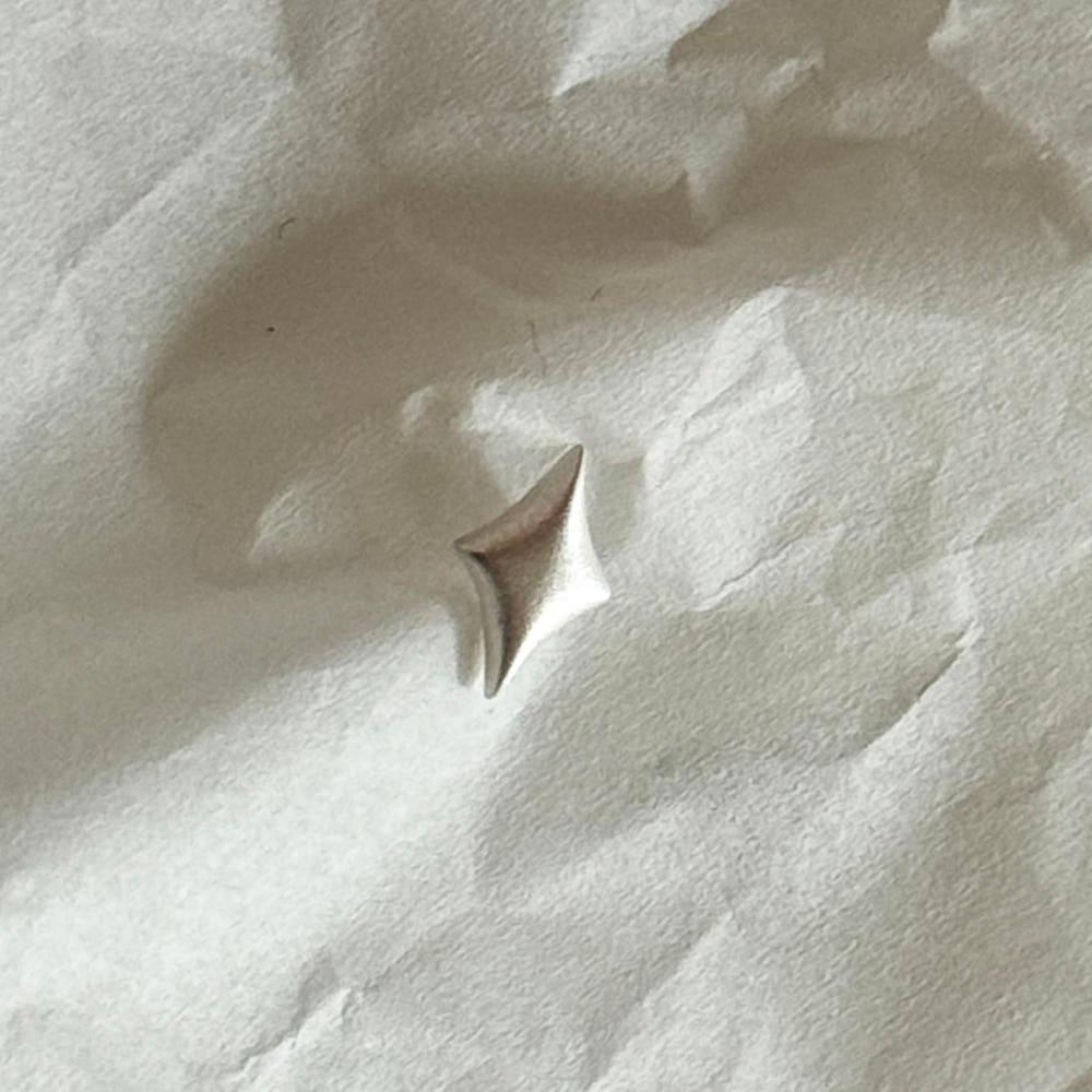 nudea - 누데아 매트 퓨어 스파클 귀걸이 큐빅 반짝이 연말 파티룩 silver925