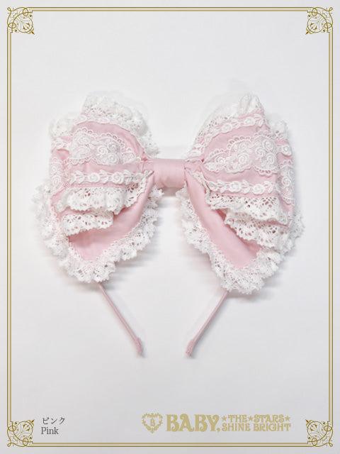 Katherina head bow - ピンク Pink