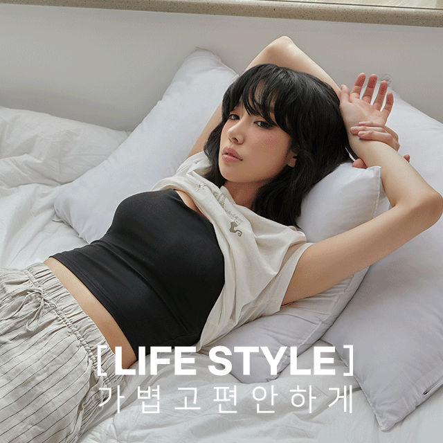 [라이프스타일] 에브리웨어 베이직 크롭탑