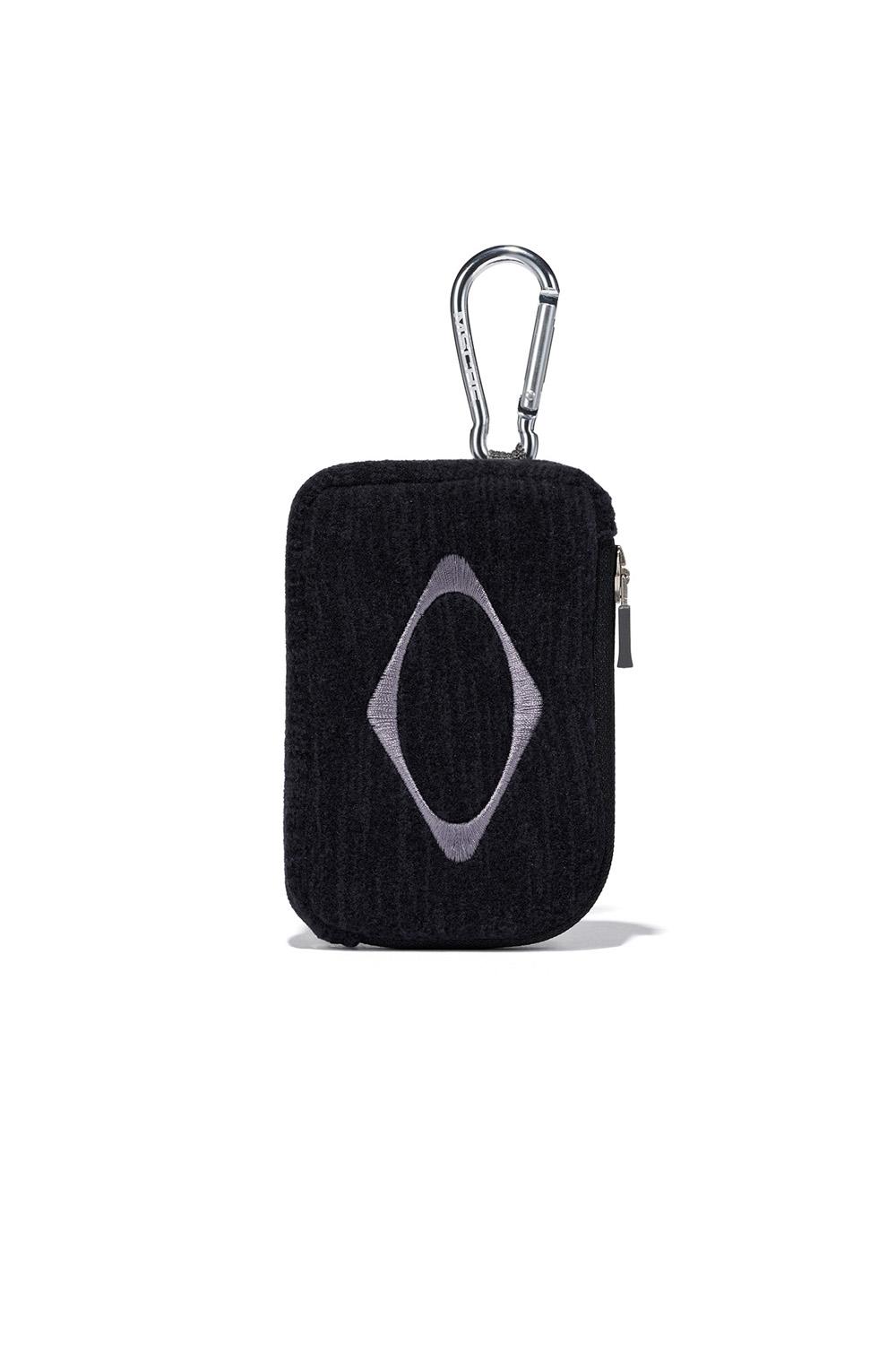 RHOMBUS CARABINER MINI POUCH_CHARCOAL