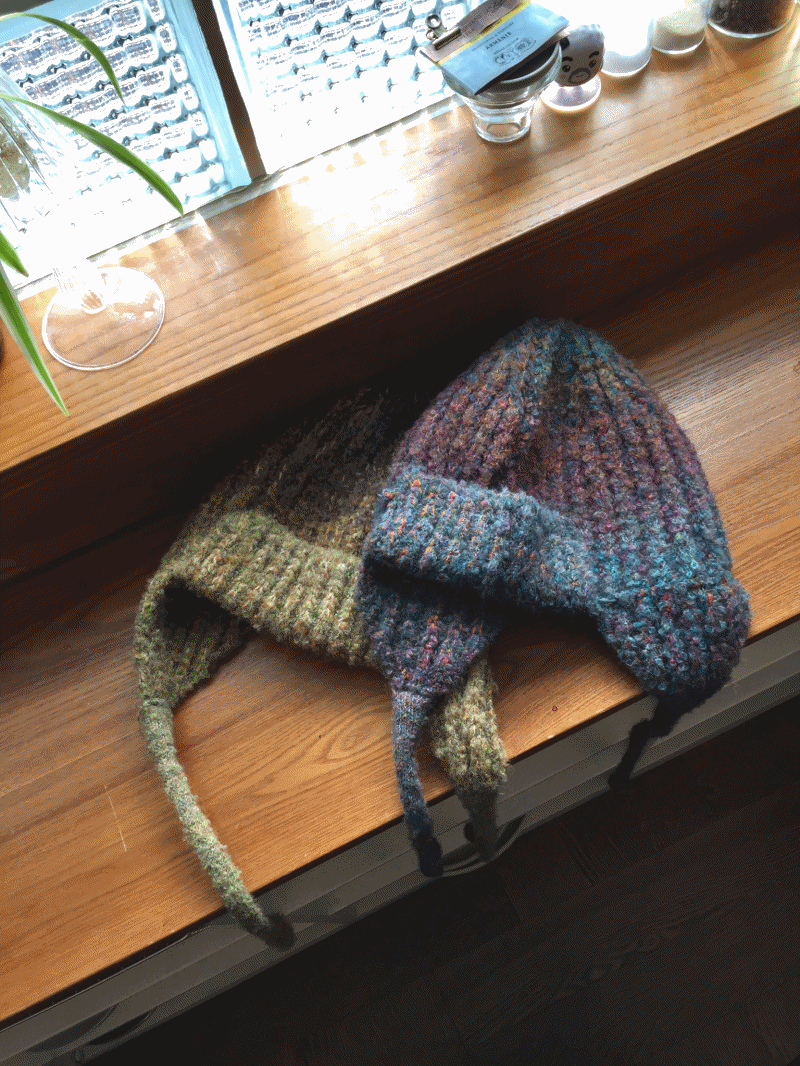 모래하우스 히터 이어플랩 비니