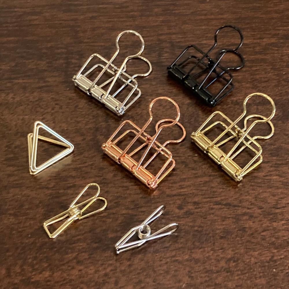 바인더 페이퍼 집게 피쉬 삼각 다용도 클립