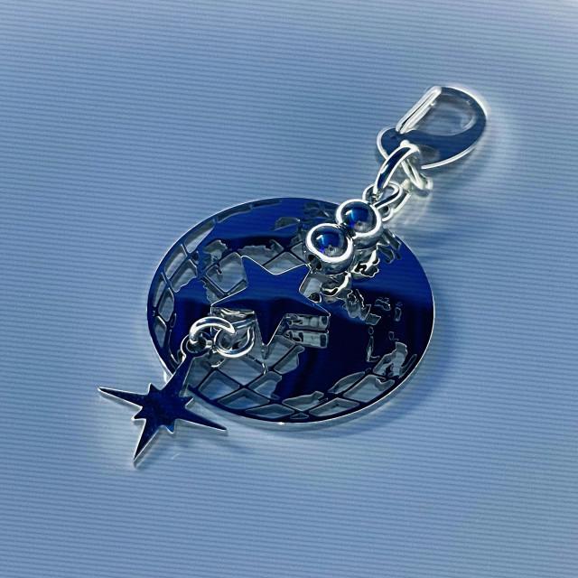 [써지컬스틸] 지구 스타 키링_Earth star key ring