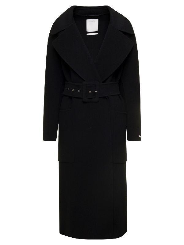 BIMBA 벨티드 울 코트