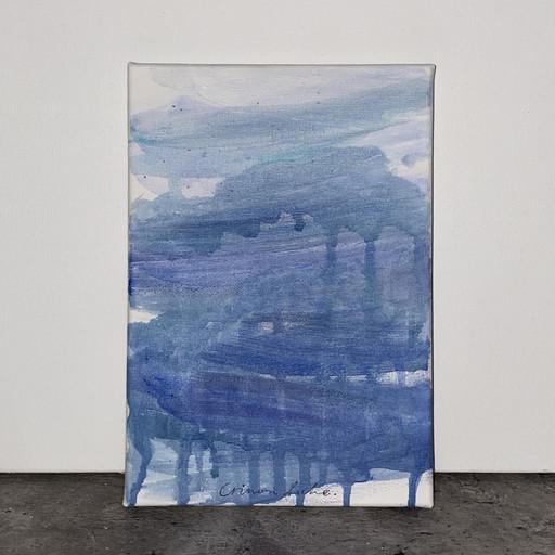 푸른 추상 페인팅_미술작품/그림선물