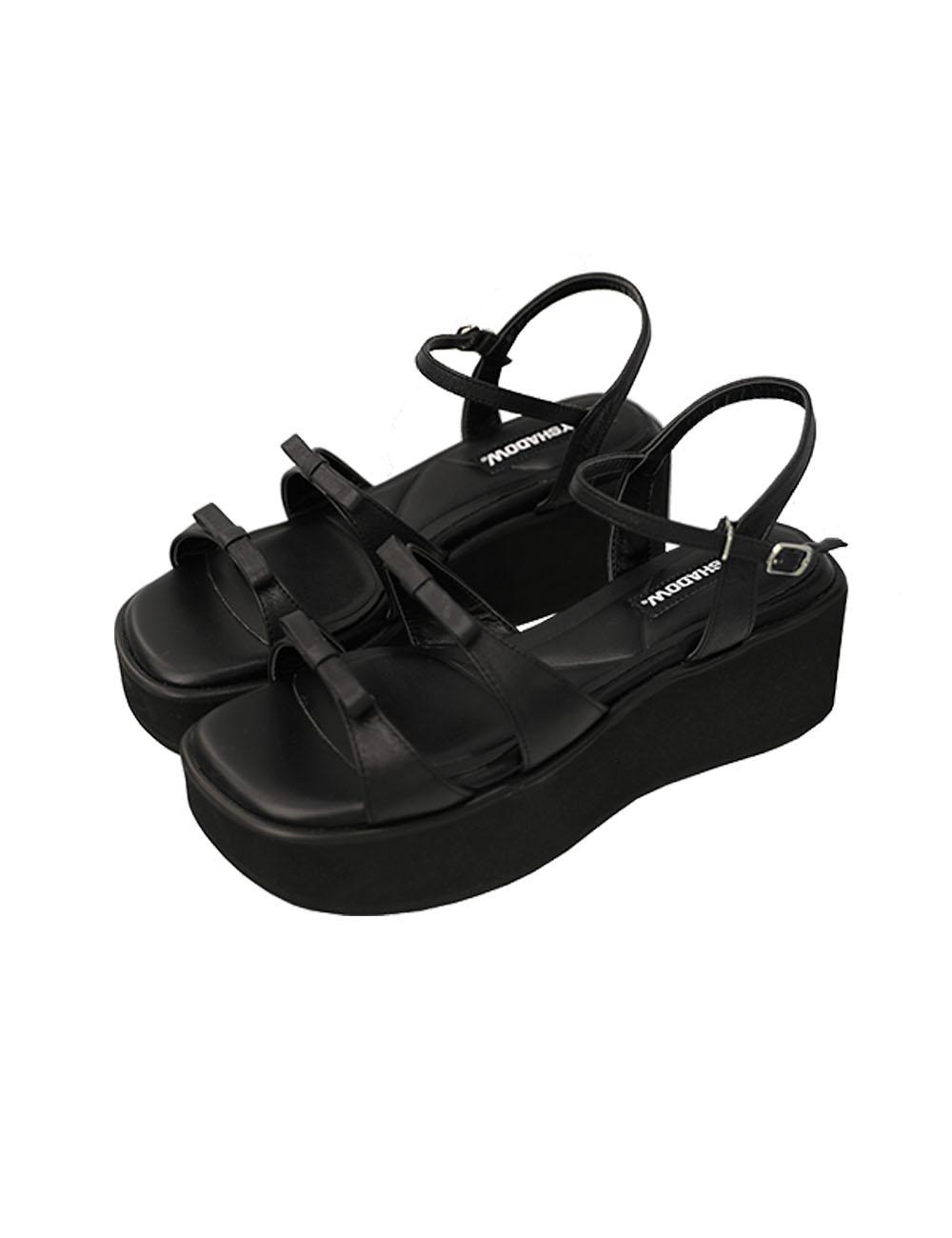 RIBBON STRAP SANDALS