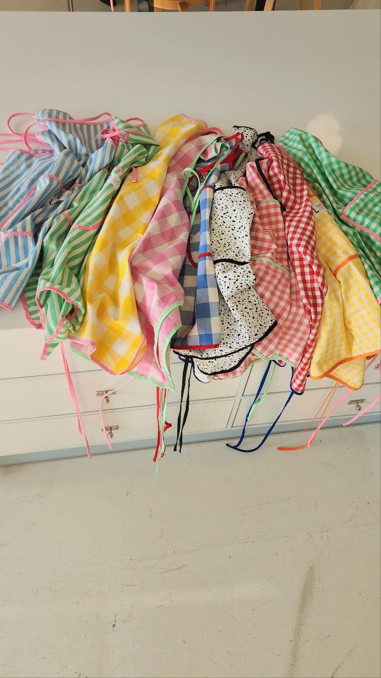 일반형 앞치마 (빅체크,작은체크,스트라이프,쿠앤크)