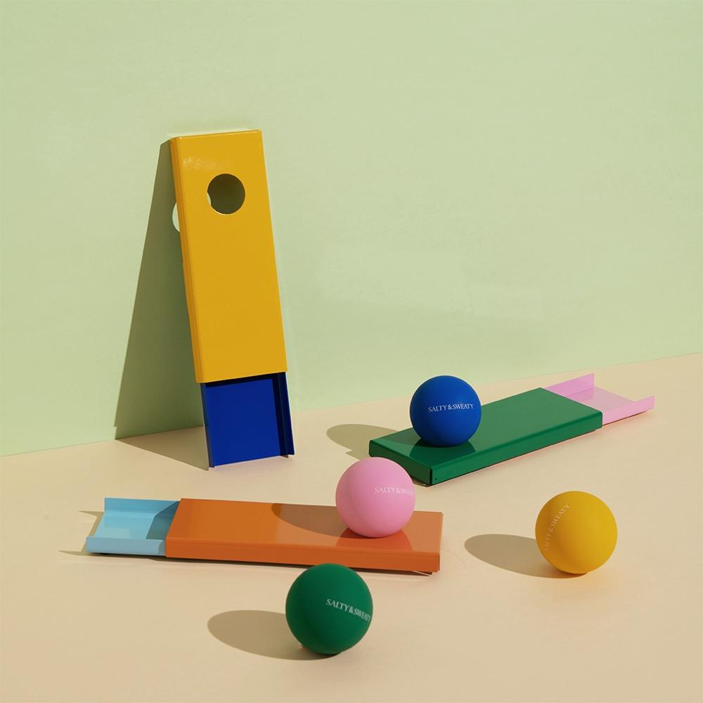 솔티앤스웨티 마사지볼 홀더 실리콘 싱글 요가 안마볼 스트레칭 지압