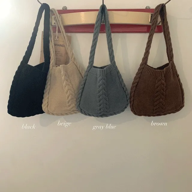 [당일발송🚀] 미니 꽈배기 니트백 (4color)