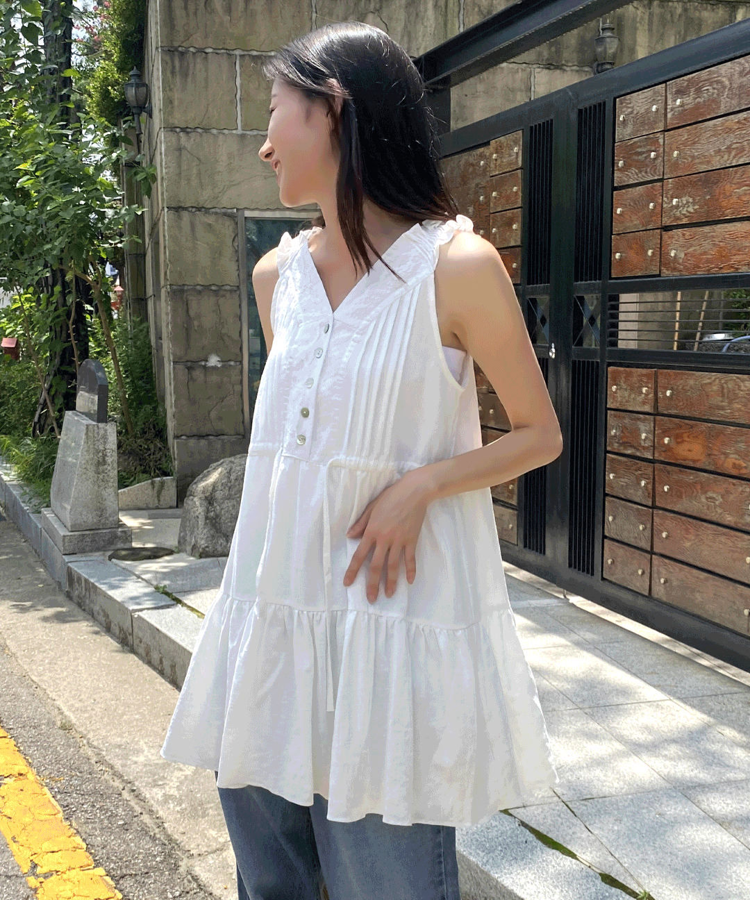 인디 에스닉 빈티지 나시 원피스