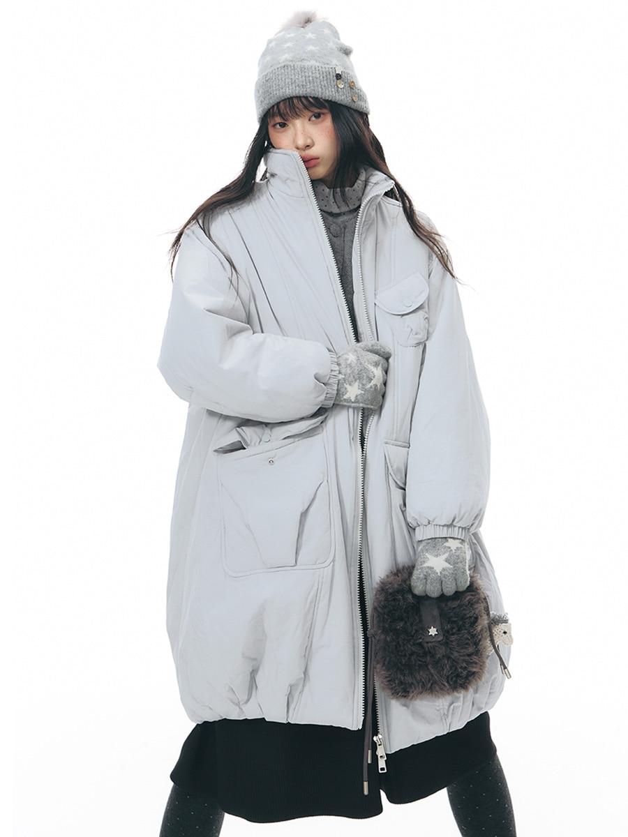 TAKEANAP Cloud Hug Long Padding Coat (2color)