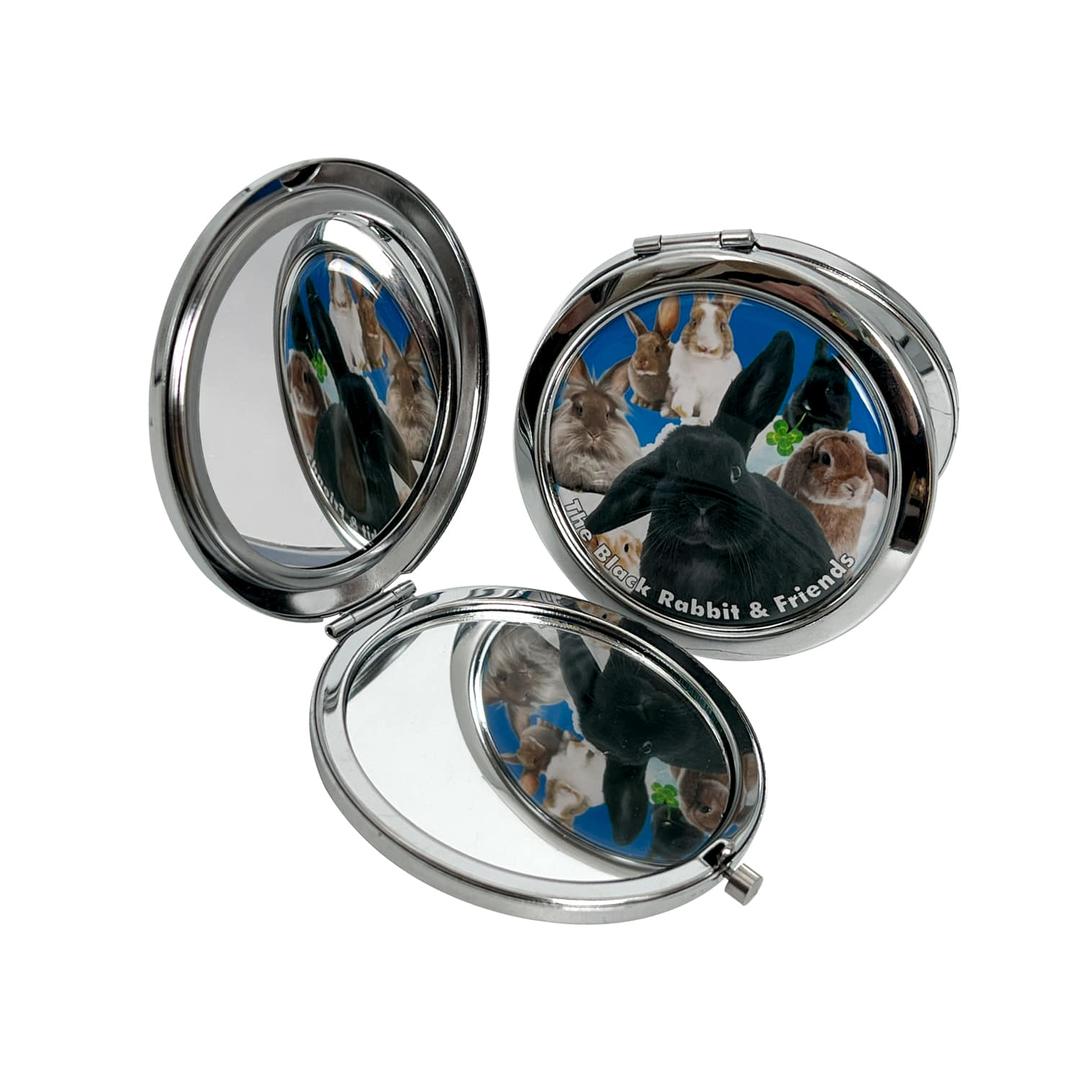 BLACK RABBIT ONE-TOUCH HAND MIRROR