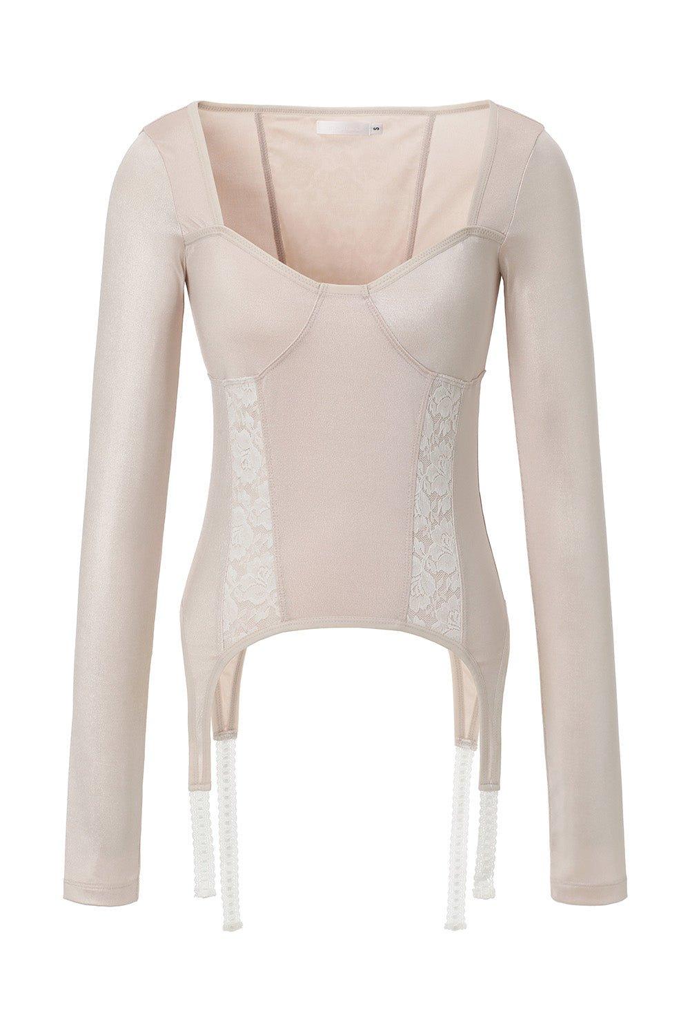 Lace garter top