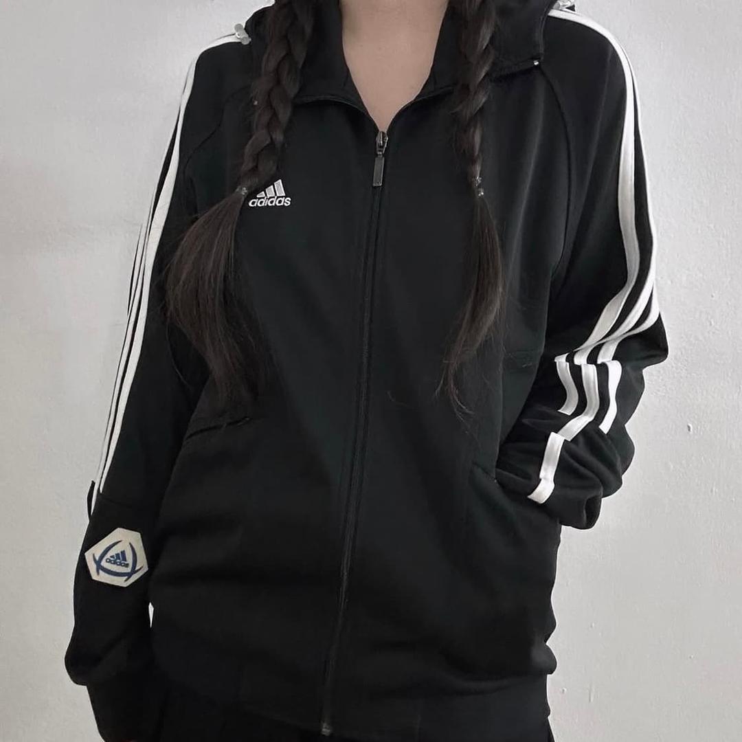 (L) 아디다스 블랙 후드 집업 져지 | 후루츠패밀리
