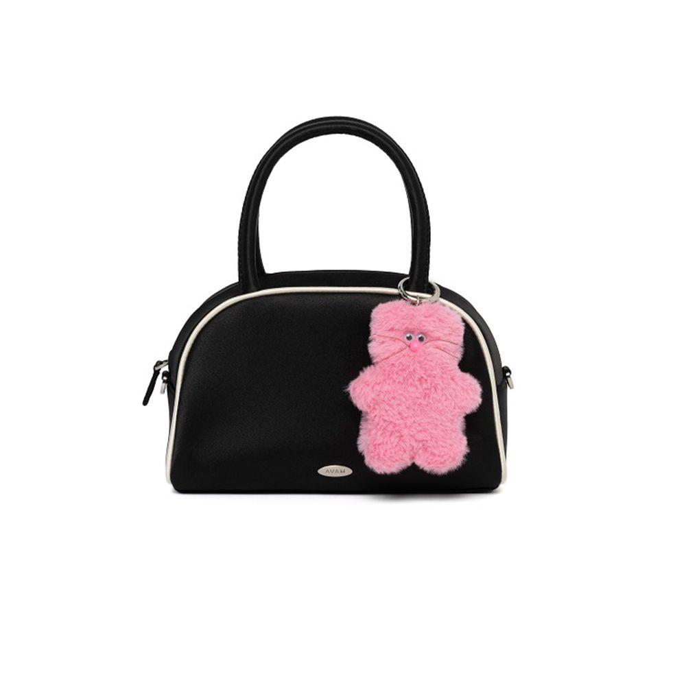 [차정원 착용] Satin Mini Tote Bag Black