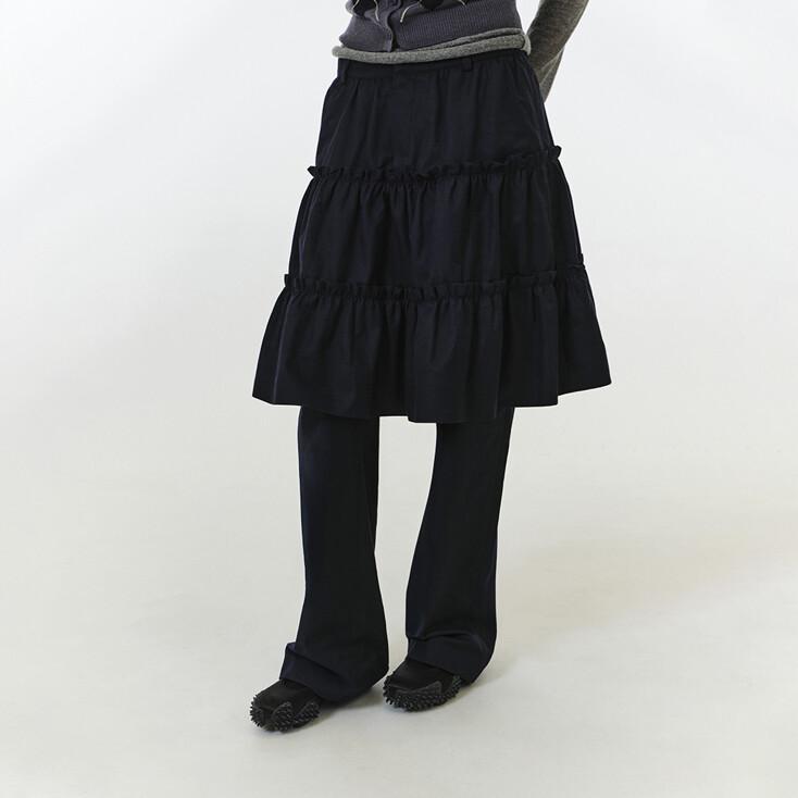 MAREN SKIRT PANTS (NAVY)