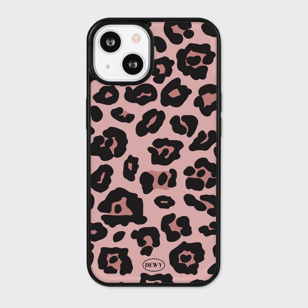 [듀이]범퍼 에폭시 폰케이스 - Pink leopard phone case