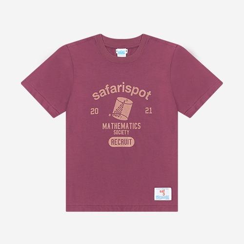 1/2 REC RUIT MATH SOCIETY TEE (PURPLE/BEIGE)