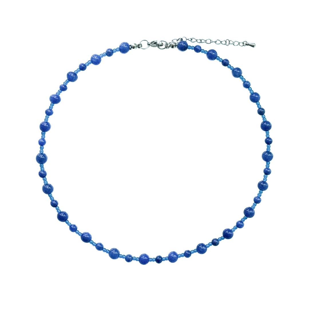 THE OCEAN NECKLACE 디 오션 원석 비즈 목걸이 MD