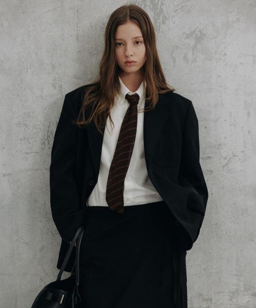 UNISEX OVERSIZED WOOL BLAZER_UDJA5C104_BLACK