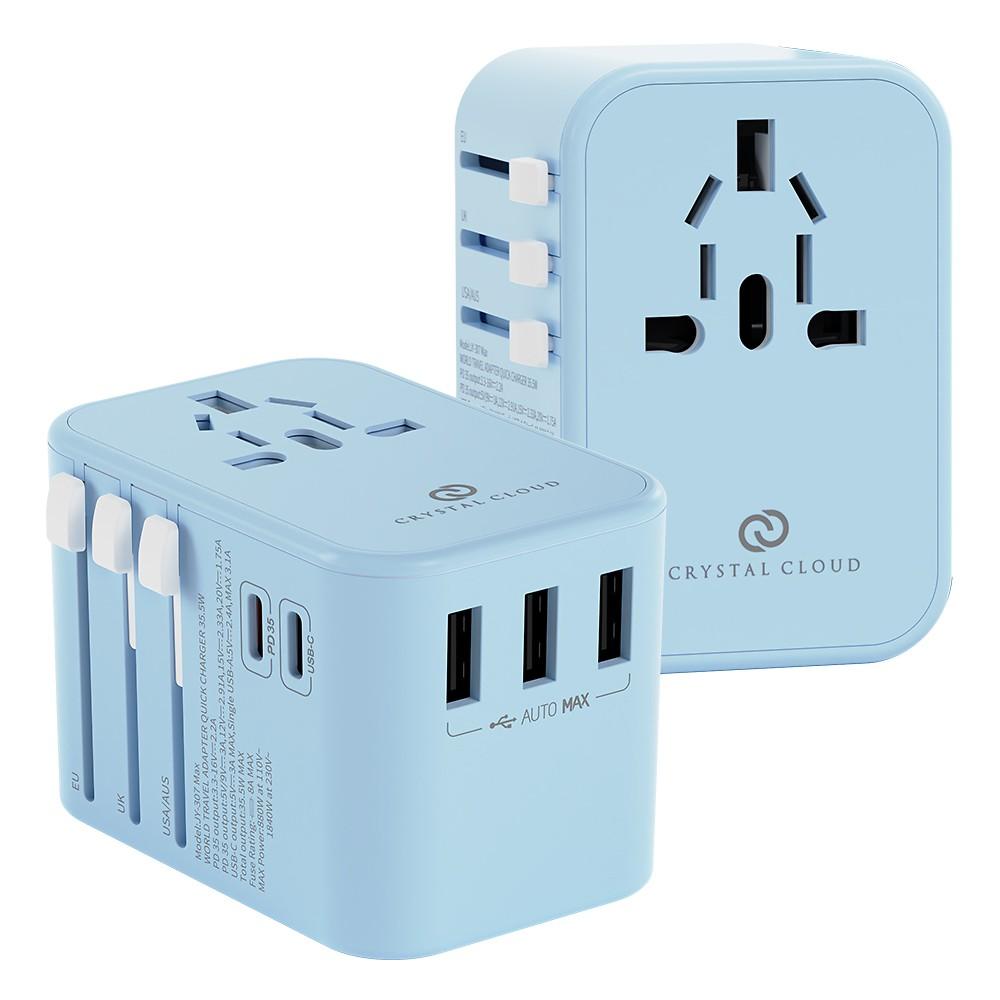 #시에나블루 / 5포트 PD 35W 해외 여행용 멀티어댑터 CC-306