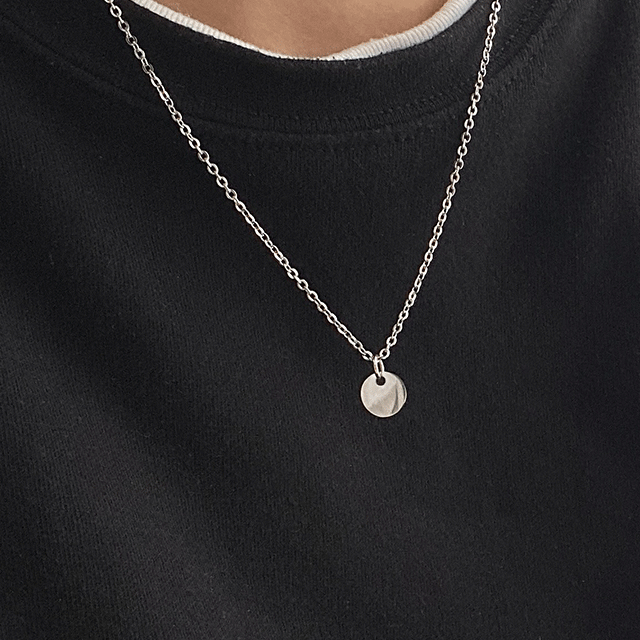 인기템 [자체제작] 기본필수템 [써지컬스틸] 미니코인 목걸이