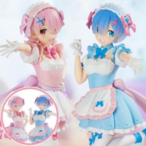 후류 (FURYU) TENITOL 피규어 Re:제로부터 시작하는 이세계 생활 유메카와 메이드 람 & 렘 세트 (특전포함)