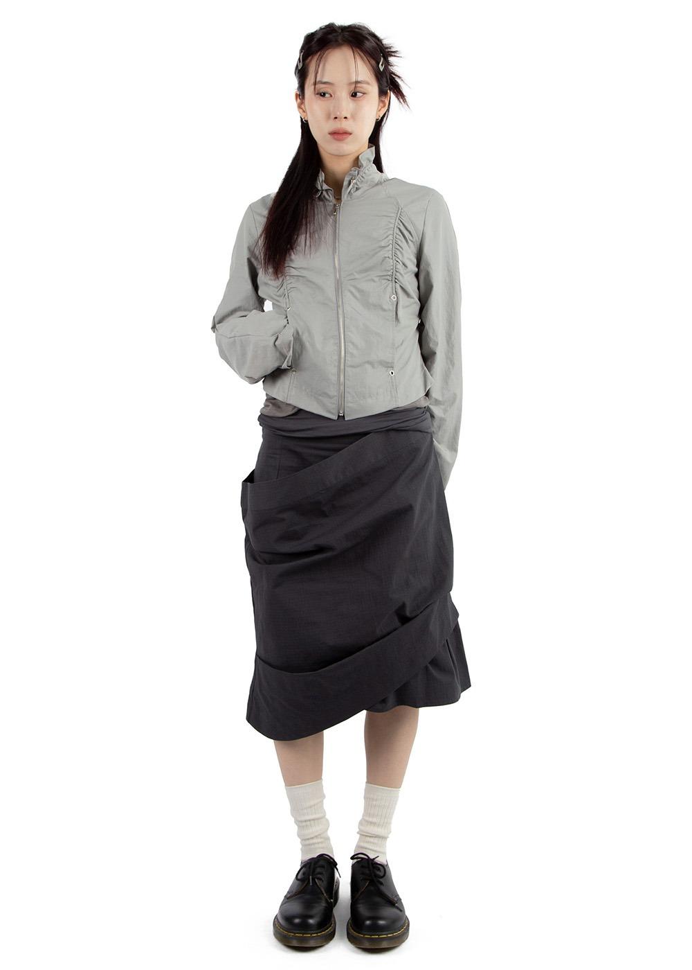 릿킴 CRUSH WRAP SKIRT