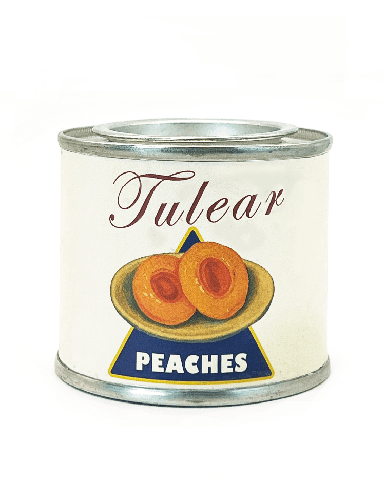 CANNED PEACH CANDLE