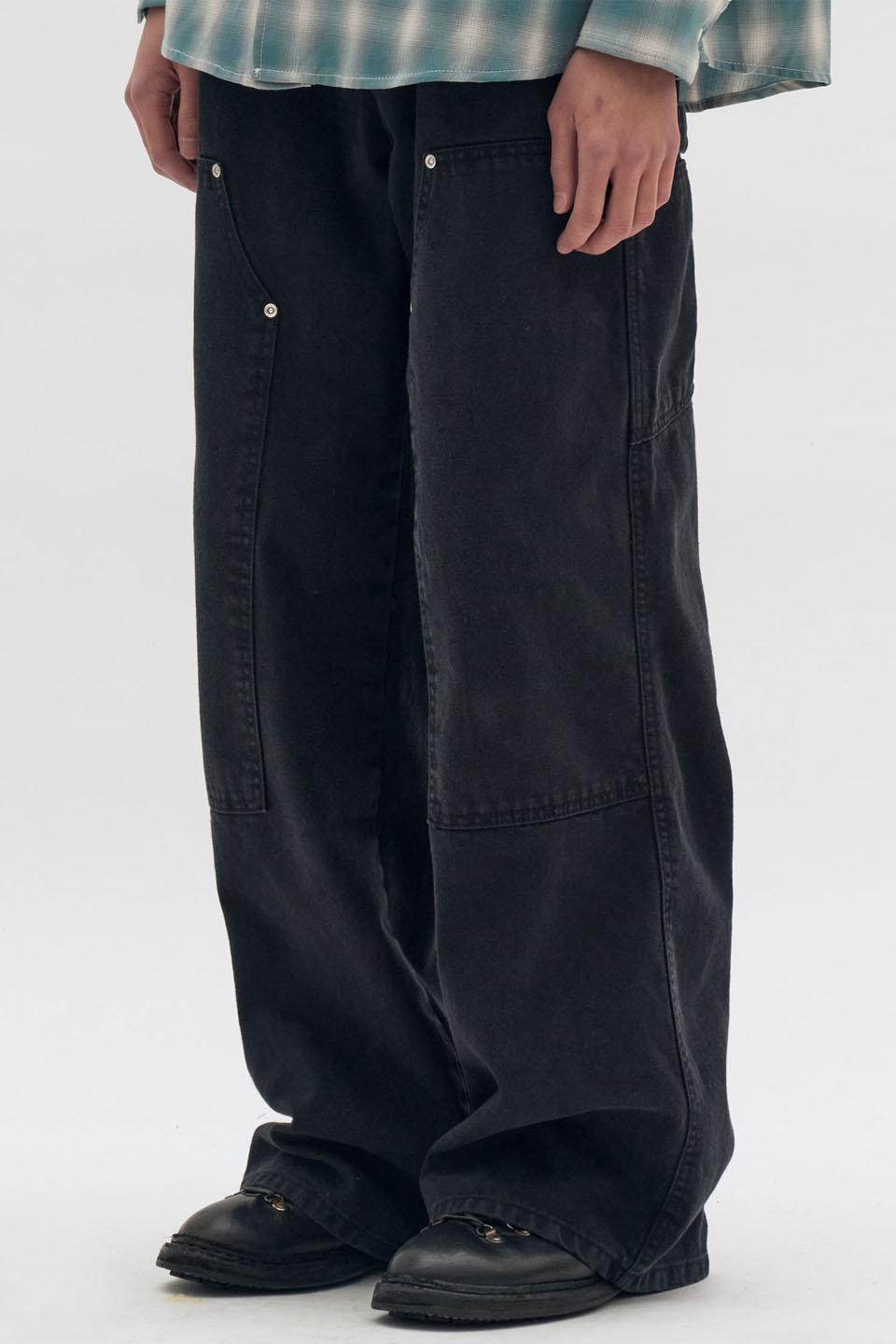 DOUBLE KNEE CARPENTER PANTS [VINTAGE BLACK]