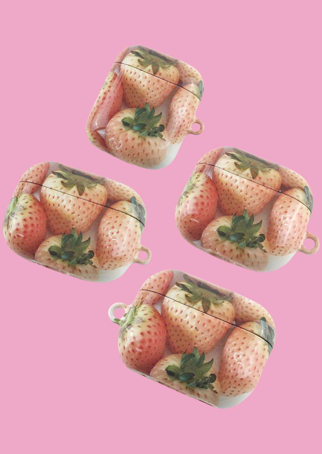 Pale Strawberry Airpod Case