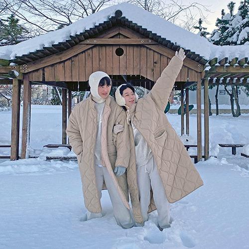 깔깔이 패딩코트 3color (unisex)