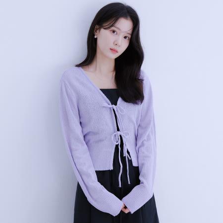 이런 상품 어때요? 로엠 리본 묶음 가디건 RMCKE24RT6
