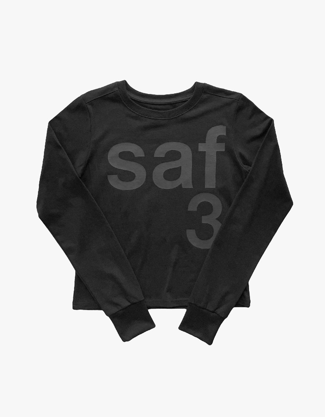 1/2 Basic Safari L/S Tee - Black