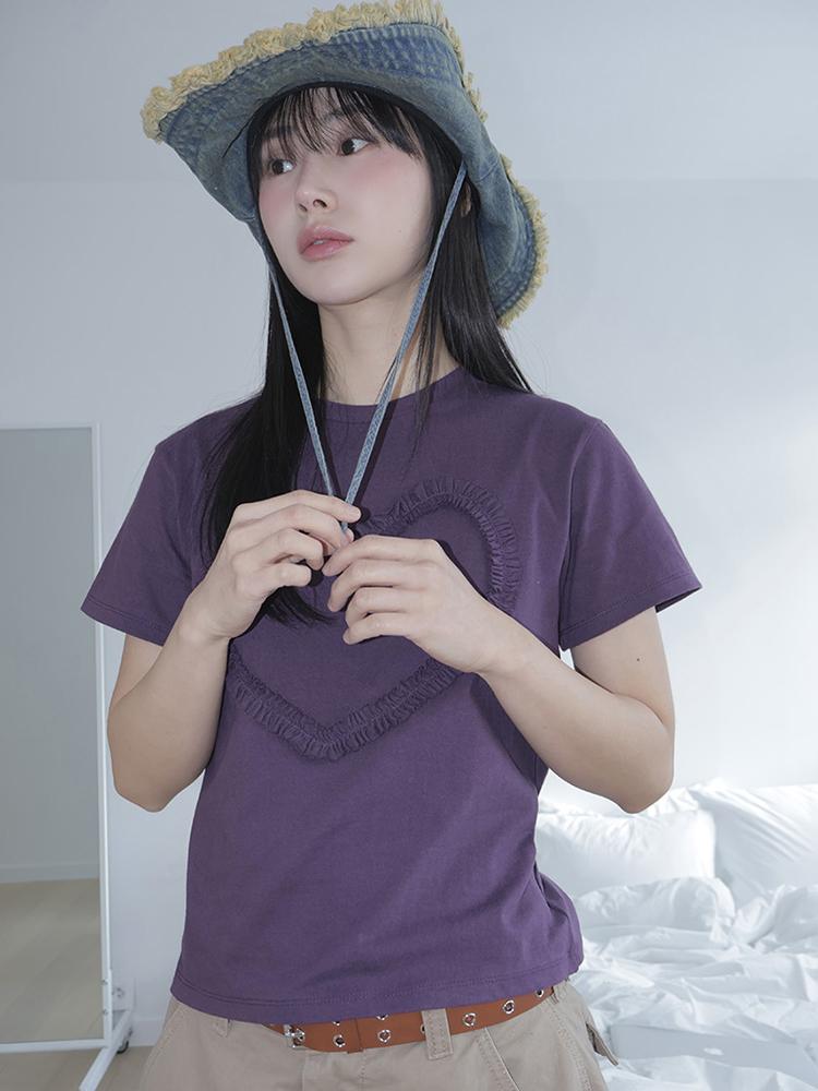 하트 프릴 T