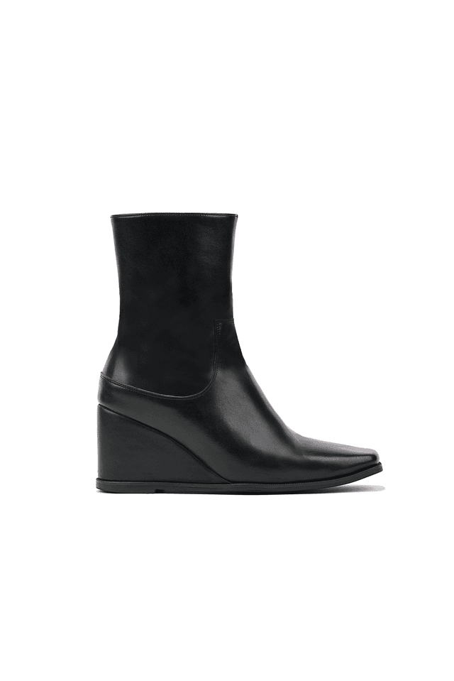 아키코아오키 Demi Black×Black faux leather - 37(23cm) - 위시버킷