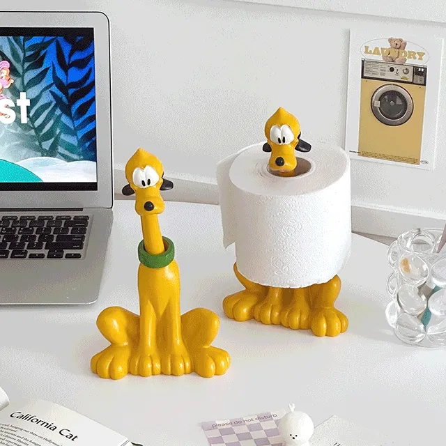 빈티지 플루토 구피 두루마리 휴지케이스 캐릭터 피규어