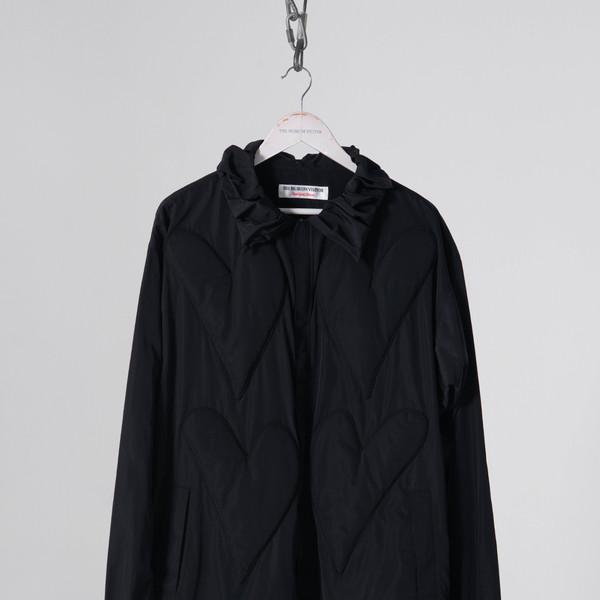 HEART EMBOSSED JACKET (BLACK)
